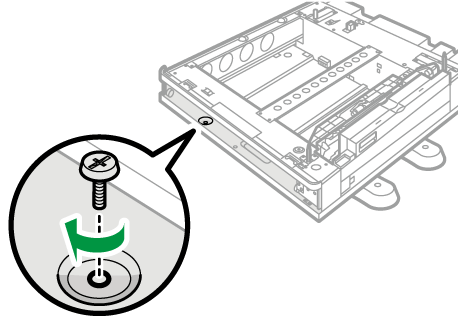 1段給紙トレイのイラスト