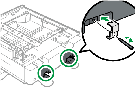 1段給紙トレイのイラスト