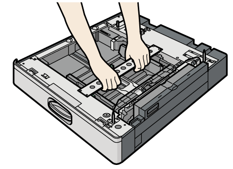 1段給紙トレイのイラスト