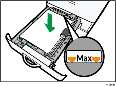 給紙トレイのイラスト
