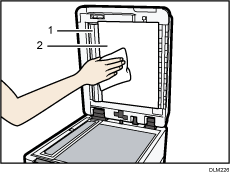 自動原稿送り装置のイラスト 説明番号つき