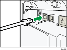 GigaBitイーサネットインターフェースのイラスト