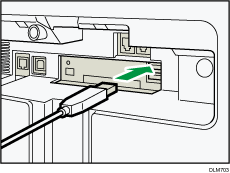USBホストインターフェースのイラスト
