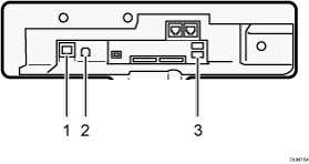 インターフェースのイラスト 説明番号つき