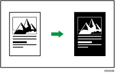 白黒反転のイメージイラスト