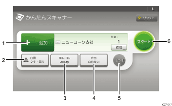 かんたんアプリ画面の見かた Multilink Panelを使用しているとき