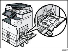 手差しトレイのイラスト