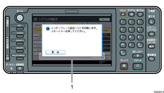 操作部のイラスト 説明番号つき