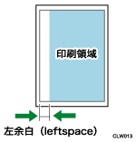 左余白のイメージイラスト