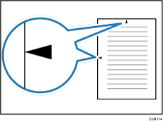 センターマーク印字のイメージイラスト