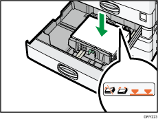 給紙トレイのイラスト