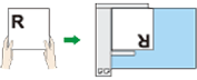 自動原稿送り装置（ADF）にセットするときのイメージイラスト