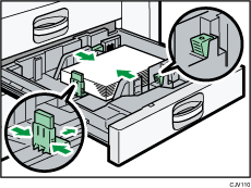 給紙トレイのイラスト