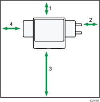 設置に必要なスペースのイメージイラスト