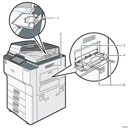 本体全体のイラスト 説明番号つき