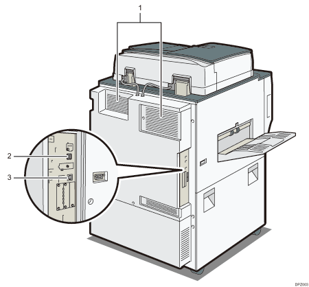 本体背面のイラスト 説明番号つき