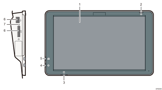 操作部のイラスト