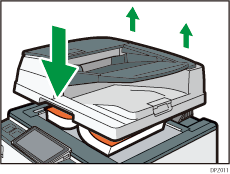 自動原稿送り装置(ADF)のイラスト
