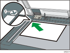 原稿ガラスのイラスト 説明番号つき