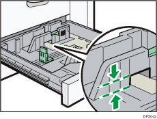 用紙積載量目安のイラスト