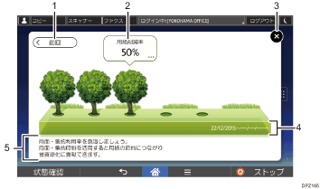 本体画面のイラスト 説明番号つき