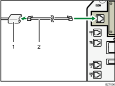電話回線のイラスト