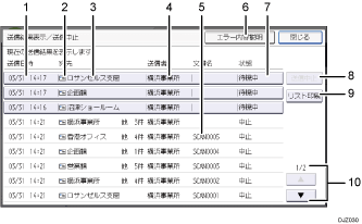 本体画面のイラスト 説明番号つき