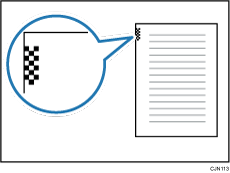 しおり印字機能のイメージイラスト