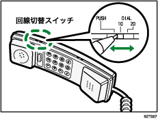 ハンドセットのイラスト