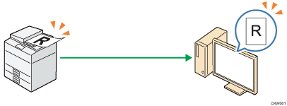 スキャナー機能の基本のイメージイラスト