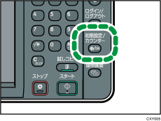 初期設定からアイコンを並べ替える 標準操作部を使用しているとき