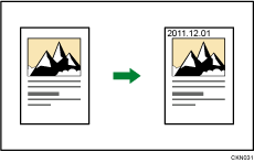 日付印字のイメージイラスト