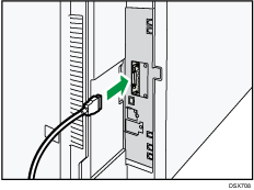 IEEE1284インターフェースのイラスト