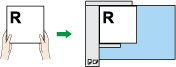 自動原稿送り装置（ADF）にセットするときのイメージイラスト