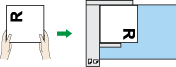 自動原稿送り装置（ADF）にセットするときのイメージイラスト