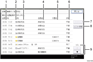 本体画面のイラスト 説明番号つき