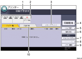 本体画面のイラスト 説明番号つき