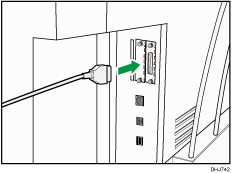 IEEE1284インターフェースのイラスト