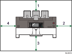 設置に必要なスペースのイメージイラスト