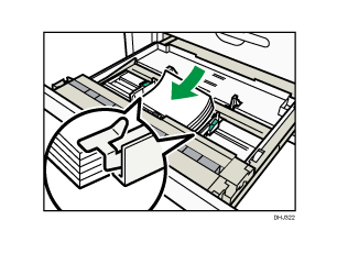 給紙トレイのイラスト