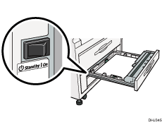 カット紙トレイのイラスト