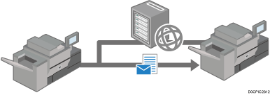 インターネットファクスのイメージイラスト