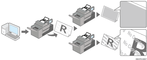 不正コピーガードのイメージイラスト