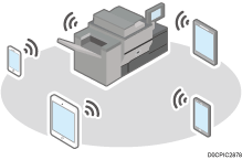 直接接続のイメージイラスト