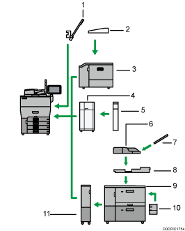 外部に取り付けるオプションのイメージイラスト