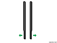 用紙コシ付けリブのイラスト