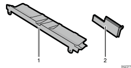 インナー紙折りユニットのイラスト 説明番号つき