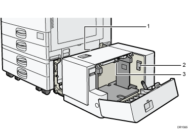 大量給紙トレイ（LCT）イラスト