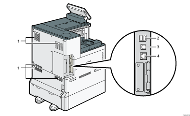 本体背面のイラスト 説明番号つき