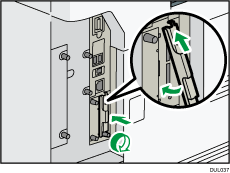 本体背面のイラスト